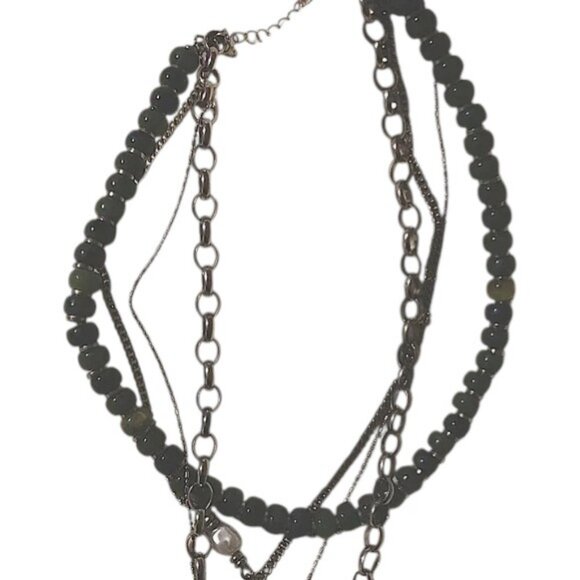 Green beads necklace gemstones crystals - Picture 6 of 8